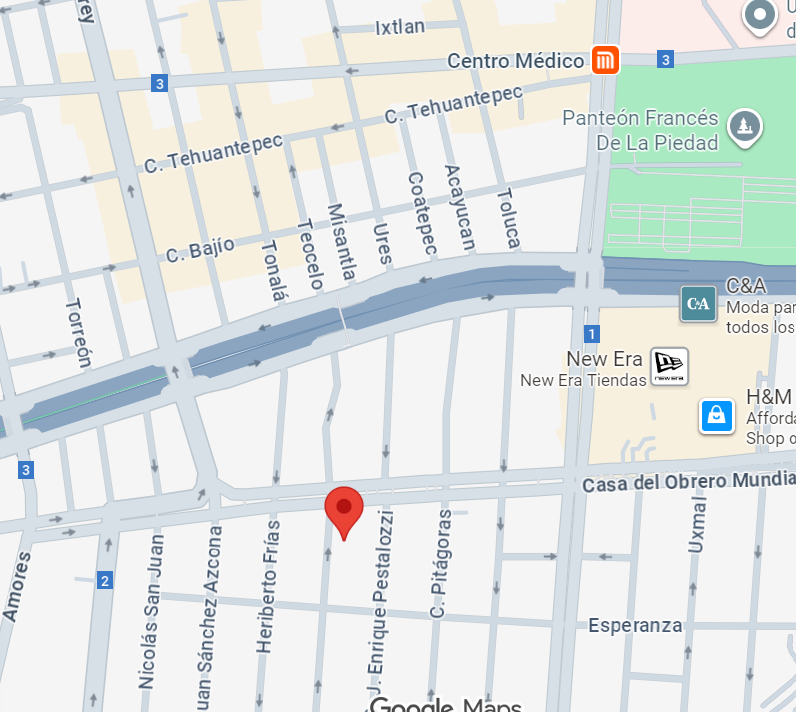 Mapa de la ubicación del evento